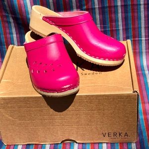 VERKA Blomma Swedish Wooden Clogs| EU 37